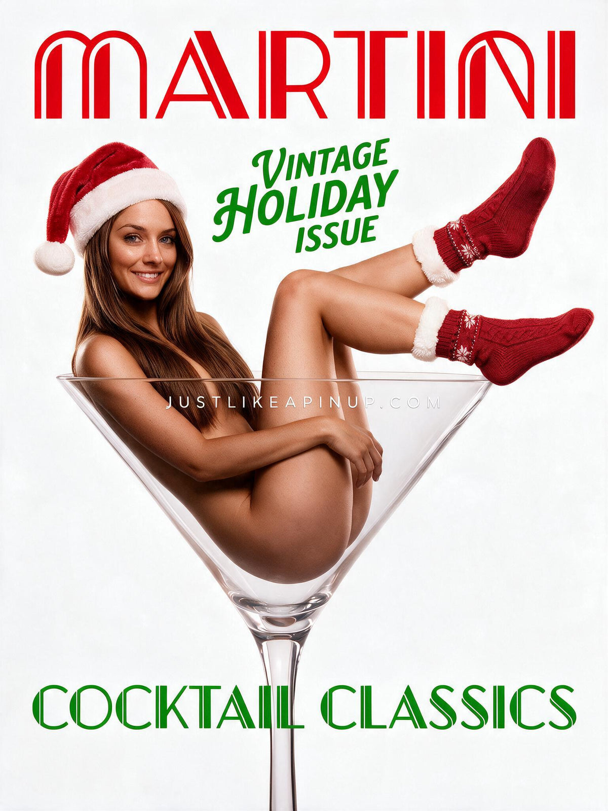 Custom Pinup - Martini Holiday - Just Like A Pinup