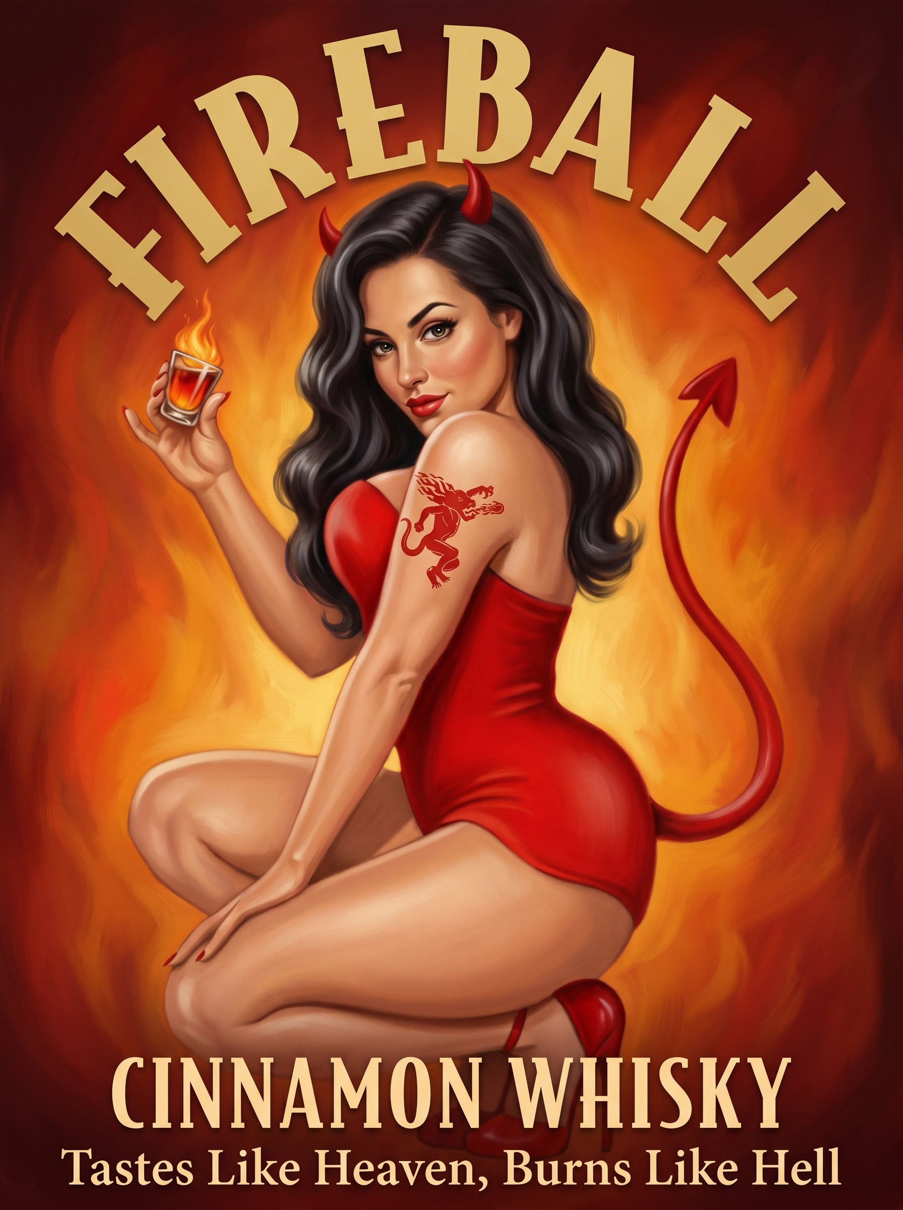Custom  Art - Aubrey - Just Like A Pinup