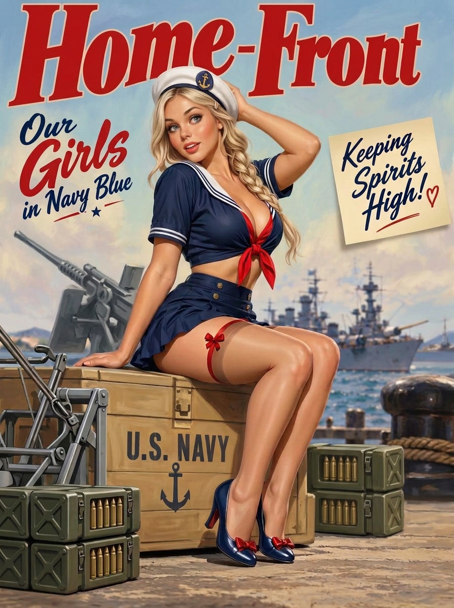 Custom Pinup - Home Front US army