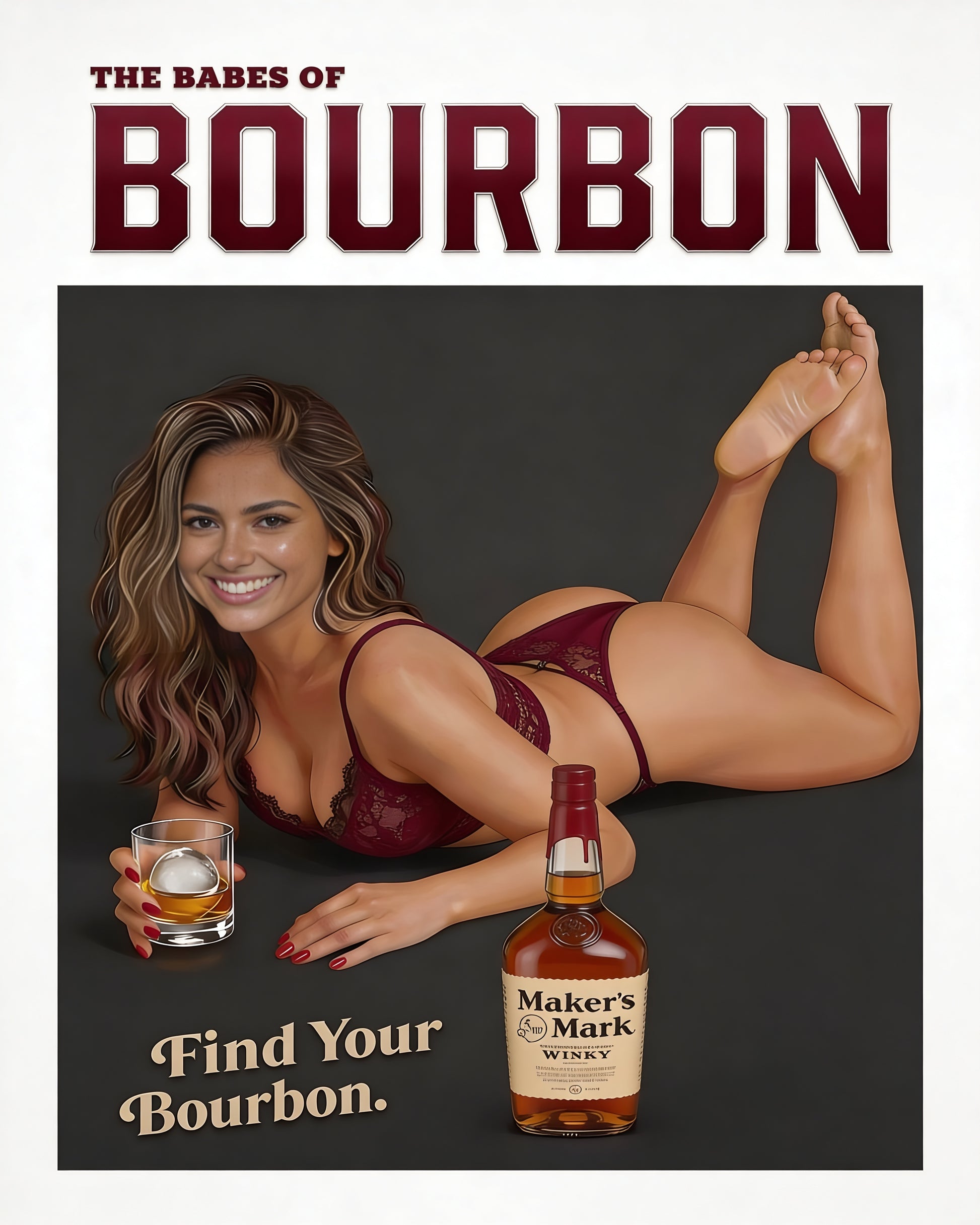 Custom Art - Val (Change bottle in notes section or request second image) - Just Like A Pinup