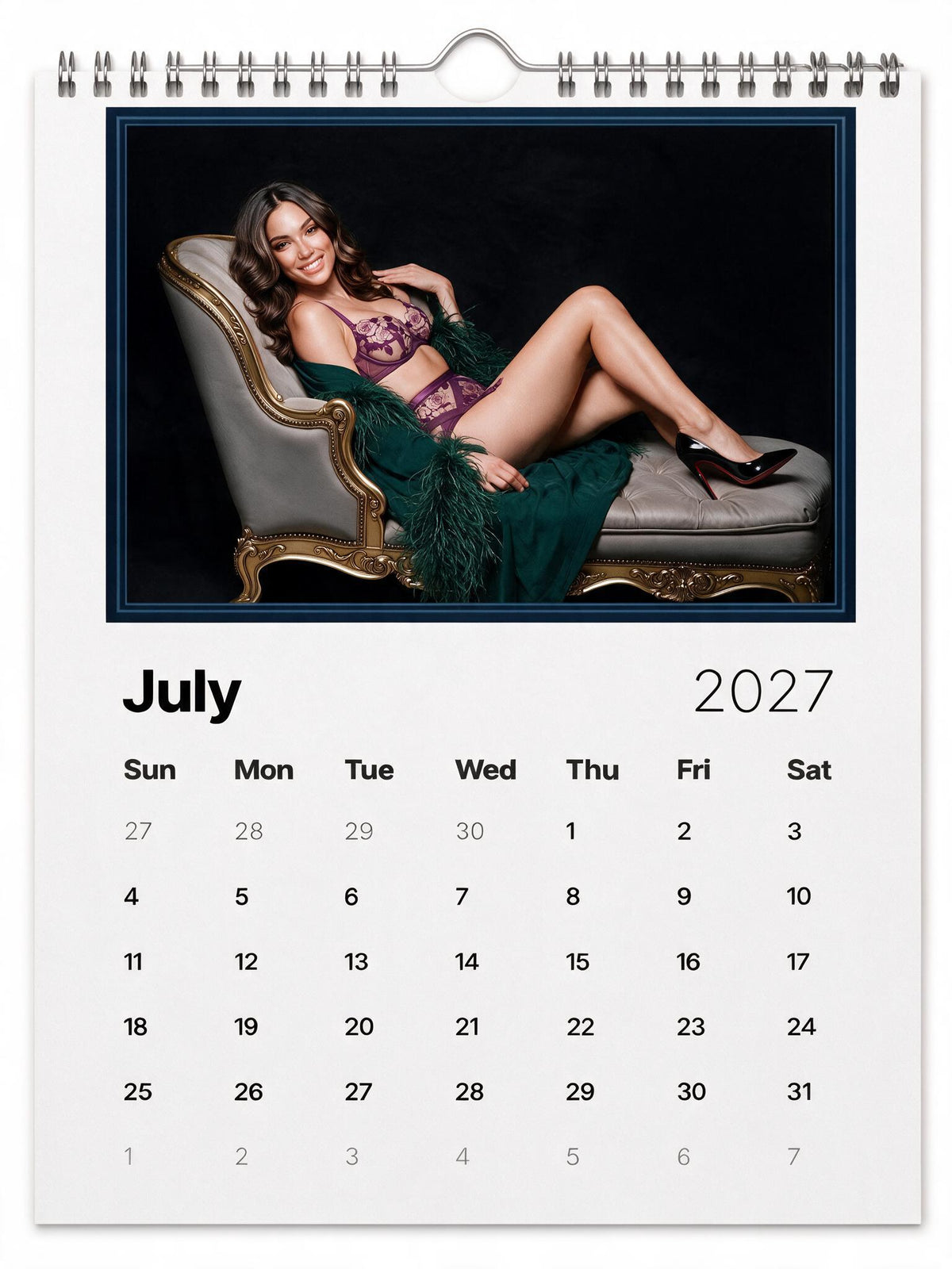 BOUDOIR STYLE CALENDAR 2027 - Just Like A Pinup