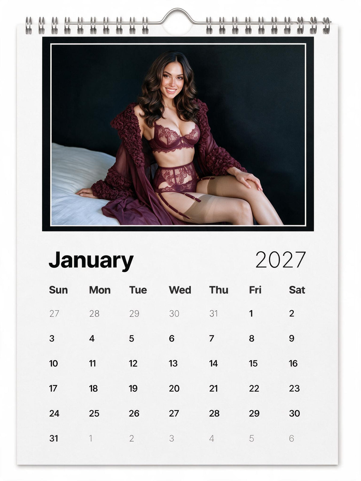 BOUDOIR STYLE CALENDAR 2027 - Just Like A Pinup