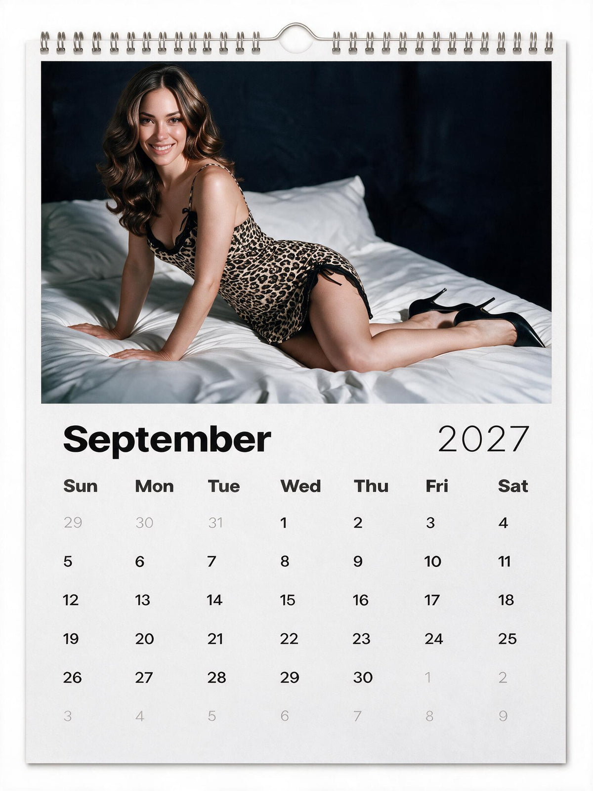 CUSTOM BOUDOIR STYLE CALENDAR 2027 - (includes 13 illustrations and 11" x 14" Calendar) - Just Like A Pinup