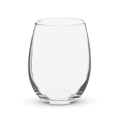 Stemless wine glass