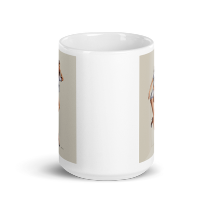 Personalized White Glossy Mug - Just Like A Pinup