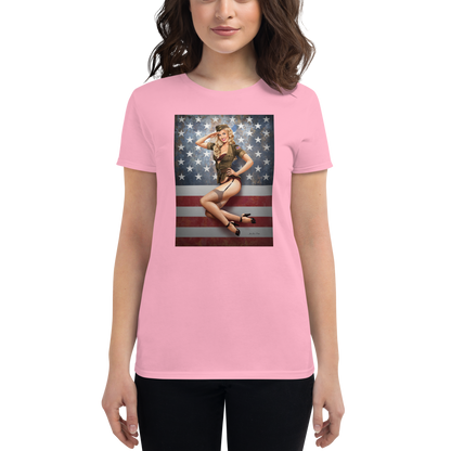 Woman's Personalized Short Sleeve T-shirt - Just Like A Pinup