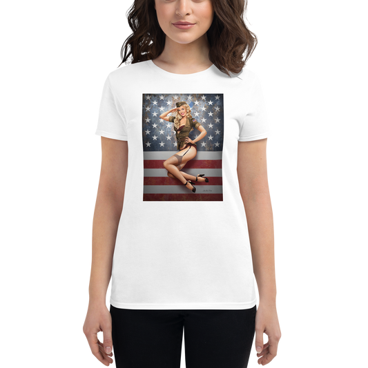 Woman's Personalized Short Sleeve T-shirt - Just Like A Pinup